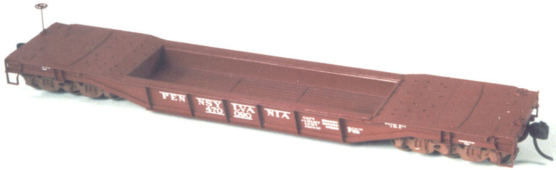 Funaro & Camerlengo 6940 HO Scale PRR F33 Well Flatcar with Decals Resin Kit