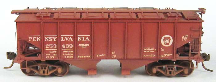 Funaro & Camerlengo 8105 HO Scale PRR GLe Covered Hopper with Decals Resin Kit