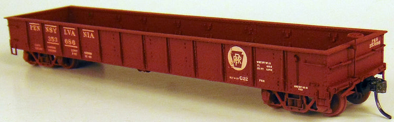 Funaro & Camerlengo 8351 HO Scale PRR G22 One Piece Body Steel Gondola Resin Kit