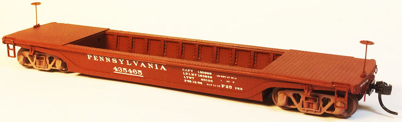 Funaro & Camerlengo 8490 HO Scale PRR F25 Well Flatcar with Decals Resin Kit