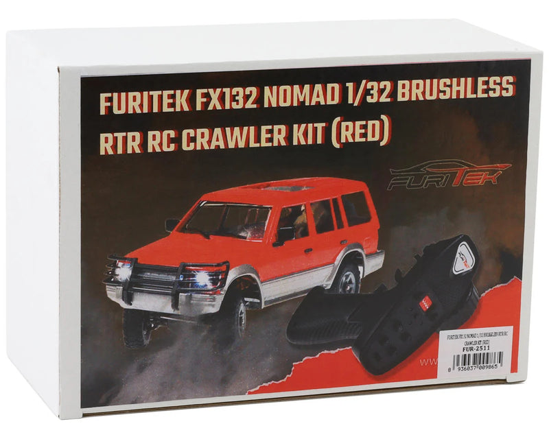 Furitek 2511 Red FX132 Nomad 1/32 Brushless 4WD RTR Micro Trial Truck
