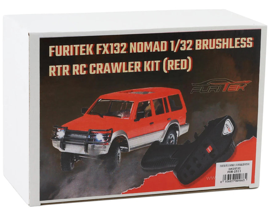 Furitek 2511 Red FX132 Nomad 1/32 Brushless 4WD RTR Micro Trial Truck