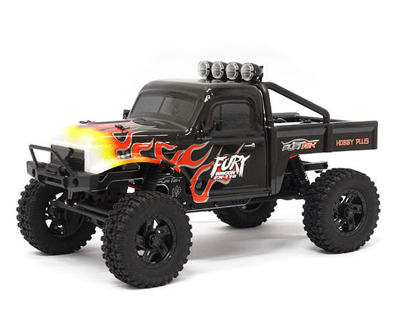 Furitek FX118 Black with Flames Fury Wagon 1/18 RTR Brushless Rock Crawler