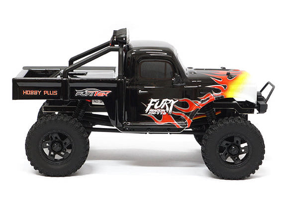 Furitek FX118 Black with Flames Fury Wagon 1/18 RTR Brushless Rock Crawler