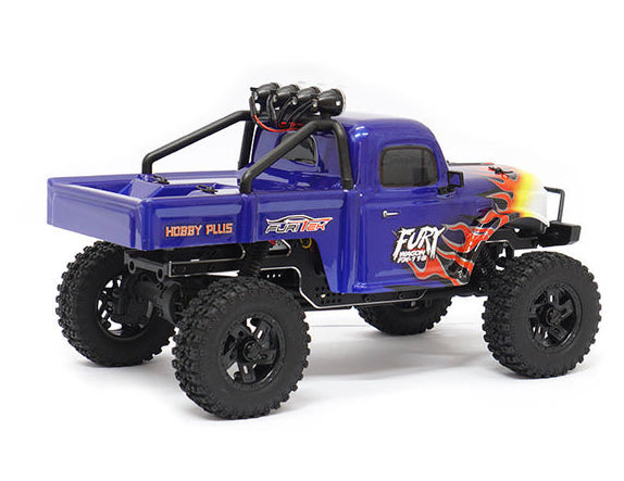 Furitek FX118 Blue with Flames Fury Wagon 1/18 RTR Brushless Rock Crawler