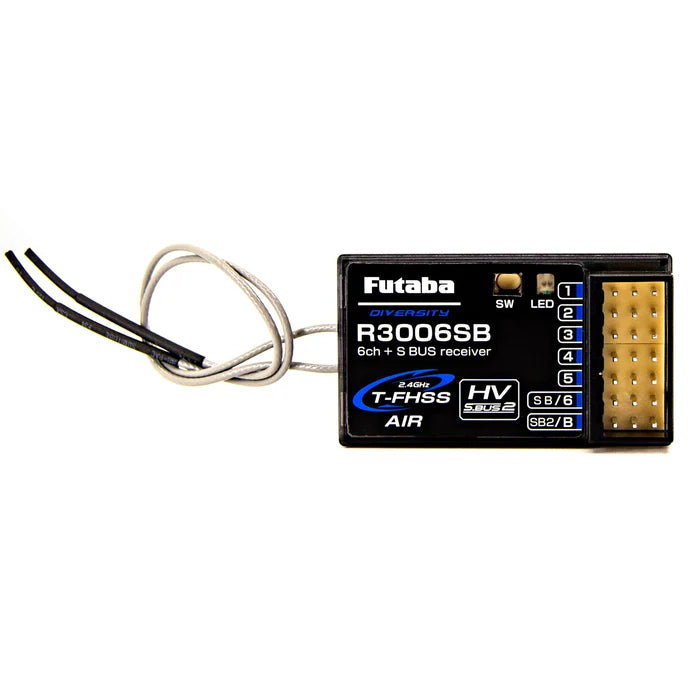 Futaba R3006SB T-FHSS S.Bus 6-Channel Telemetry Receiver (2.4GHz)