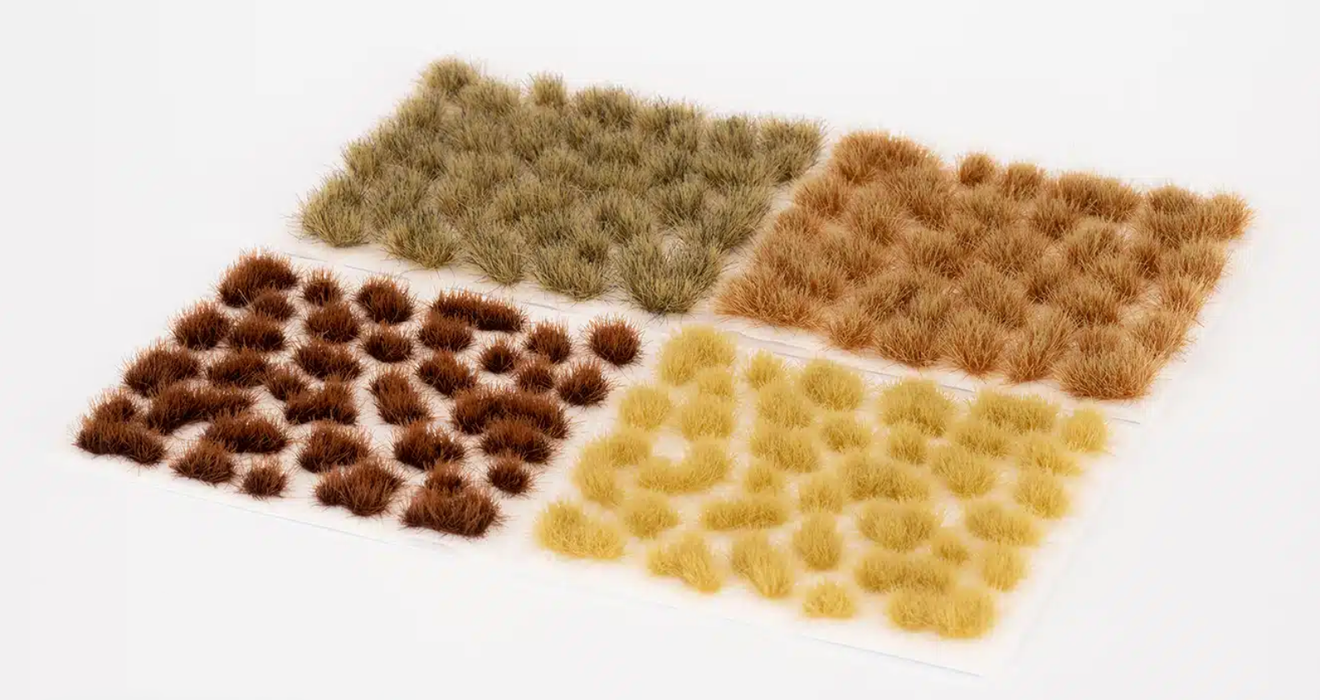 Gamers Grass 788238 4-6mm Dry Steppe Tuft Set (140 Pack Self Adhesive)