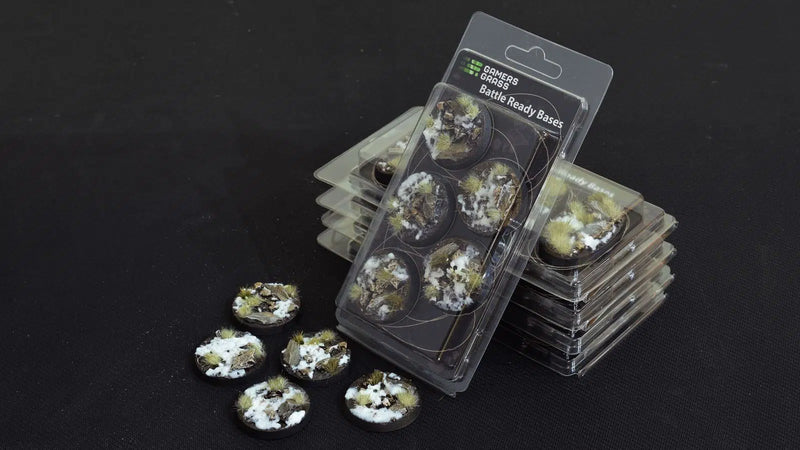 Gamers Grass 788276 40mm Winter Round Battle Ready Bases (5 Pack)