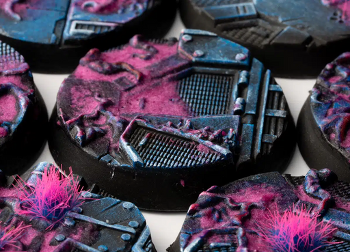 Gamer Grass 790330 32mm Alien Infestation Round Battle Ready Bases (8 Pack)