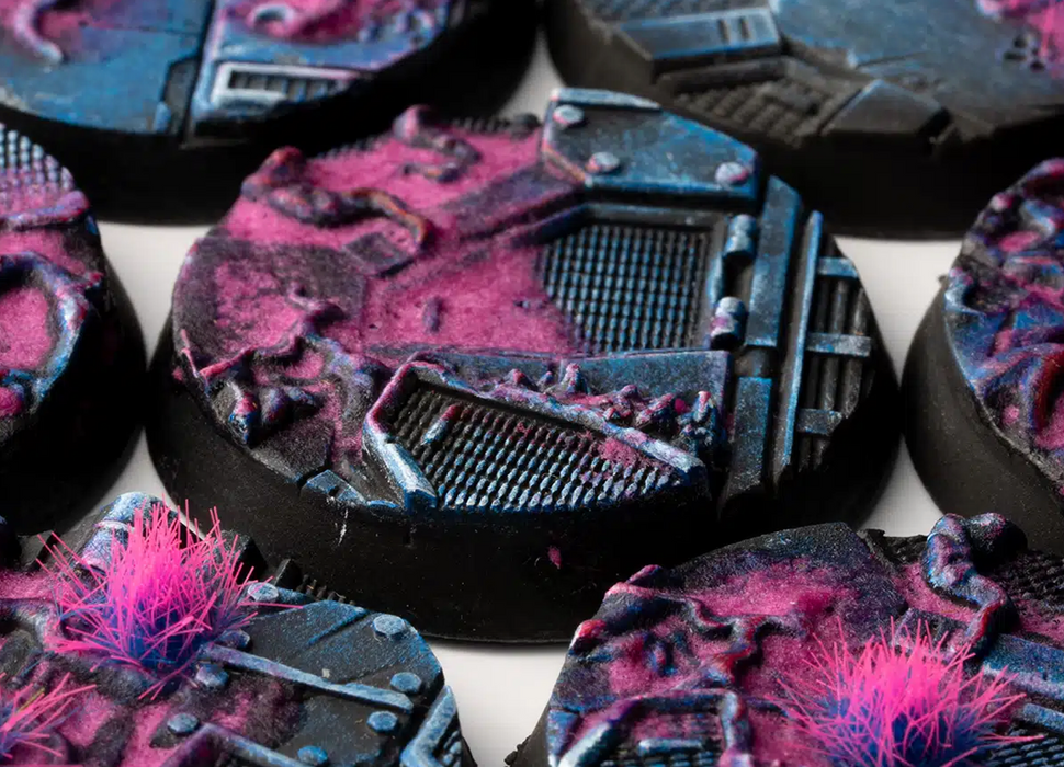 Gamer Grass 790330 32mm Alien Infestation Round Battle Ready Bases (8 Pack)
