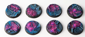 Gamer Grass 790330 32mm Alien Infestation Round Battle Ready Bases (8 Pack)