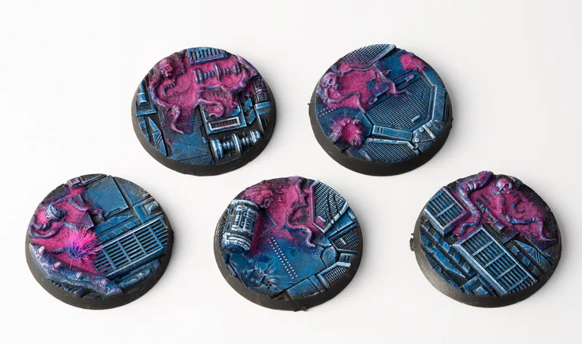 Gamer Grass 790347 40mm Alien Infestation Round Battle Ready Bases (5 Pack)