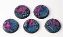 Gamer Grass 790347 40mm Alien Infestation Round Battle Ready Bases (5 Pack)