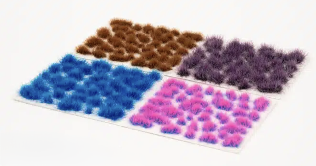 Gamer Grass 790514 4-6mm Mystic Nebulae Tuft Set (140 Pack Self Adhesive)