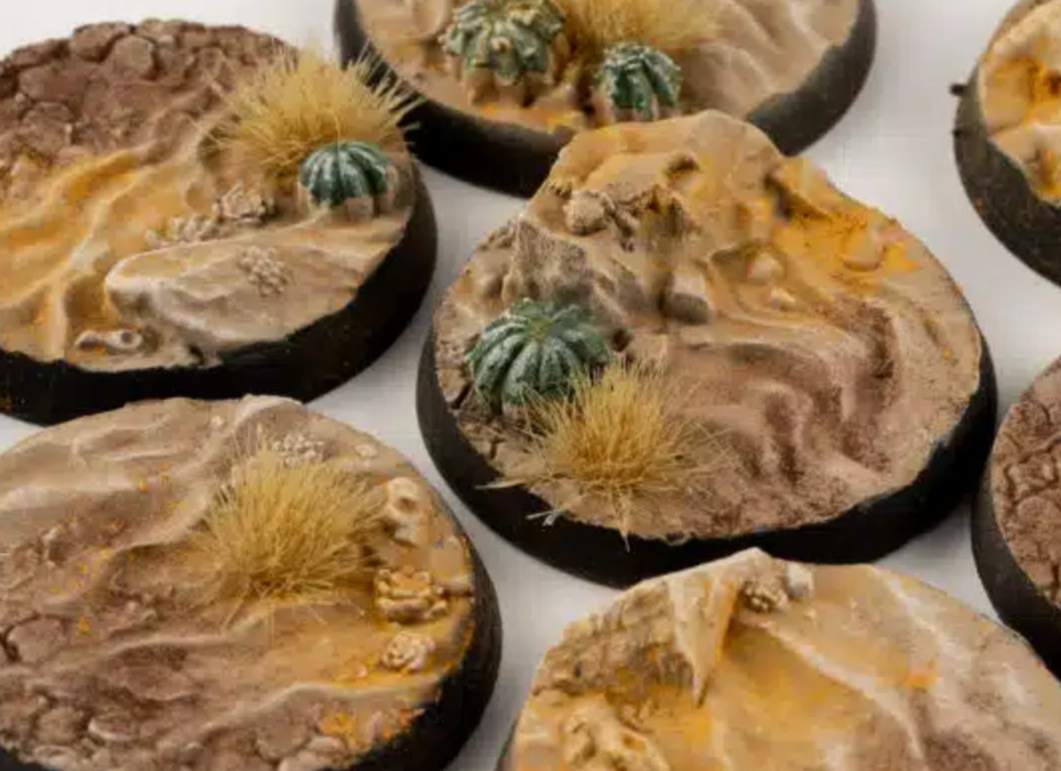 Gamer Grass 790668 32mm Deserts of Maahl Round Battle Ready Bases (8 Pack)