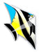 Gayla 227 52"x28"  Angelfish Designer Delta Wing Kite