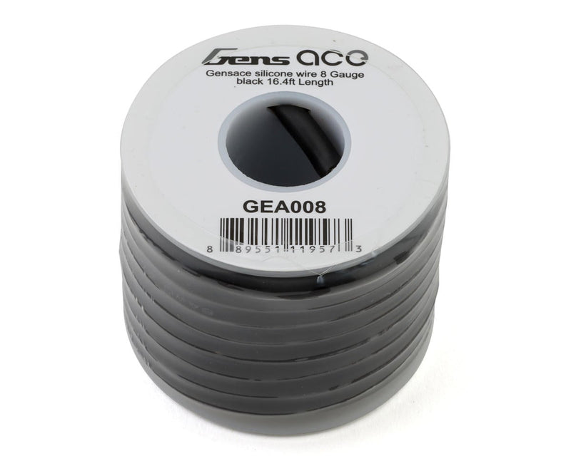 Gens Ace GEA008 Black 8AWG Silicone Wire (16.4 ft.)