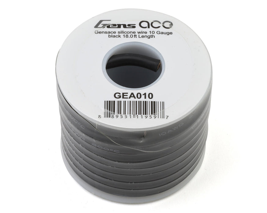 Gens Ace GEA010 Black 10AWG Silicone Wire (18.4 ft.)