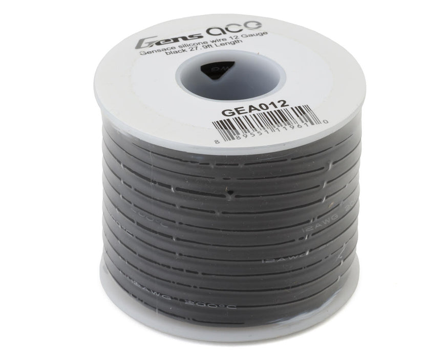 Gens Ace GEA012 Black 12AWG Silicone Wire (27.9ft.)