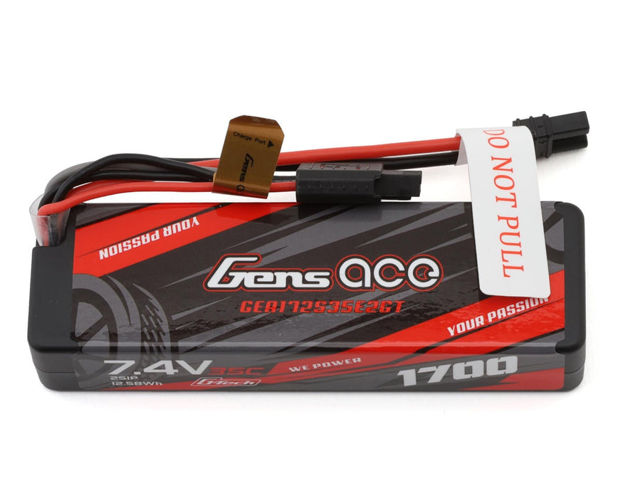Gens Ace GEA172S35E2GT G-Tech 7.4v 1700mAh 2S 35C Hardcase Smart LiPo Battery with EC2/iC2 Connector