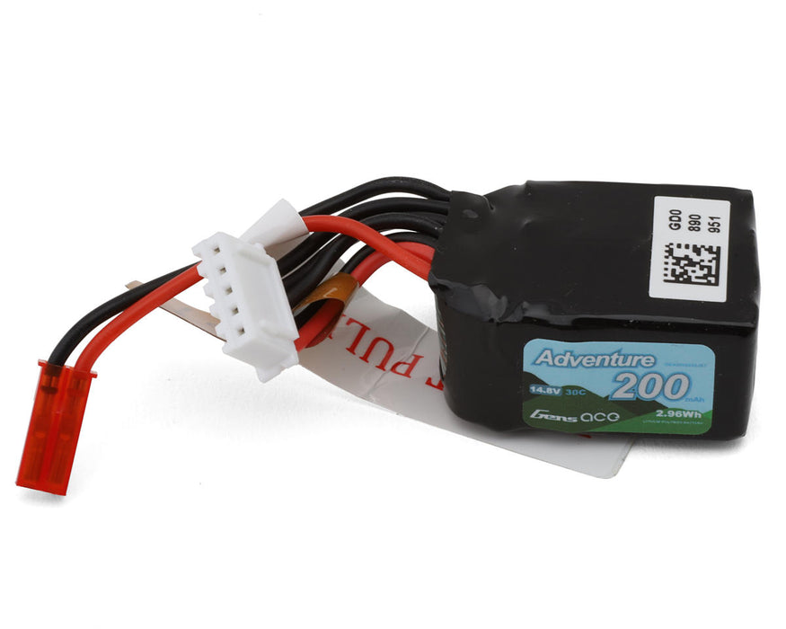 Gens Ace GEA2004S30JST Adventure 14.8v 200mAh 4S 60C LiPo Battery with JST Connector