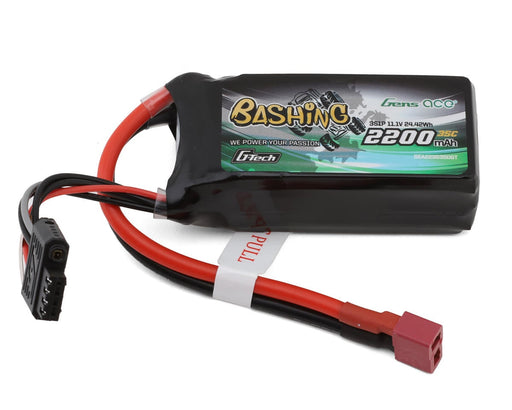 Gens Ace GEA223S35DGT G-Tech 11.1v 2200mAh 3S 35C Smart LiPo Battery with Deans Connector