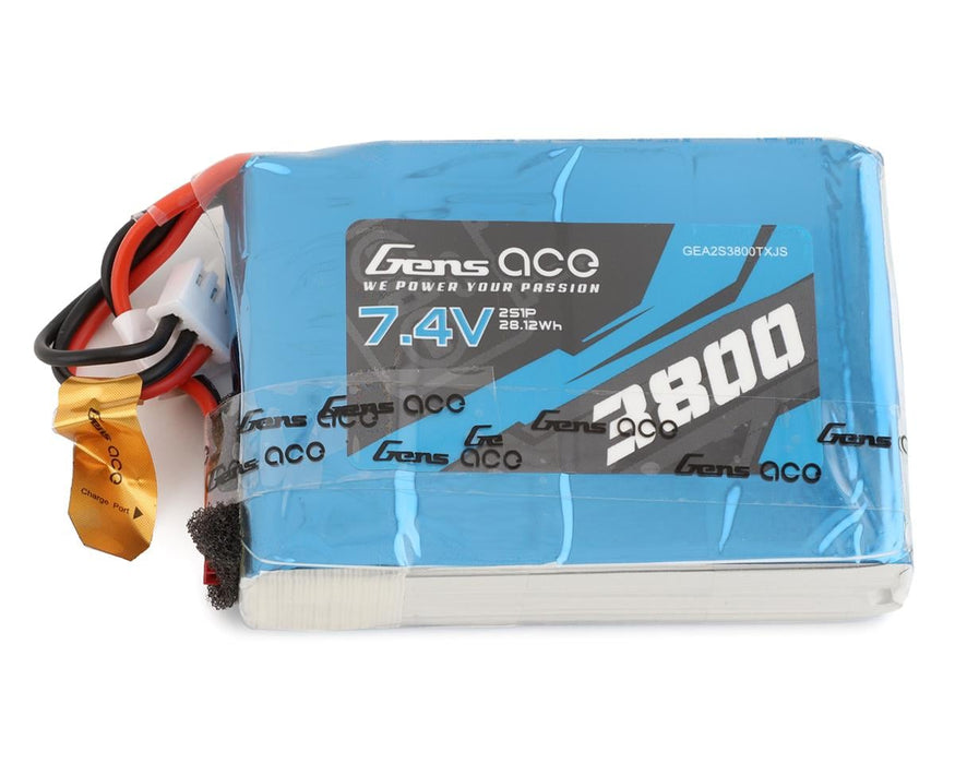 Gens Ace GEA2S3800TXJS 7.4v 3800mAh 2S LiPo Transmitter Battery with JST Connector