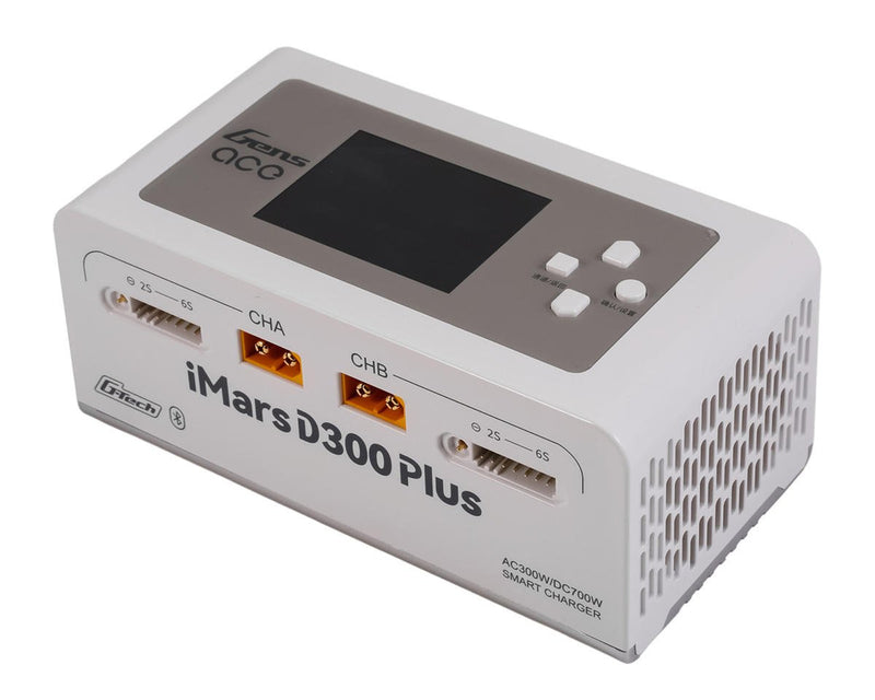 Gens Ace GEA300WPLUS-UW White iMars D300 Plus G-Tech Smart Dual AC/DC Charger (6S/16A)