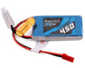 Gens Ace GEA4502S45JS 7.4v 450mAh 2s 45C LiPo Battery with JST Connector