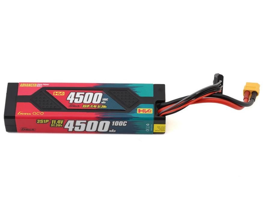 Gens Ace GEA453S10X6GT G-Tech 11.4v 4500mAh 3S 100C Advanced Smart LiHV Battery with XT60 Connector