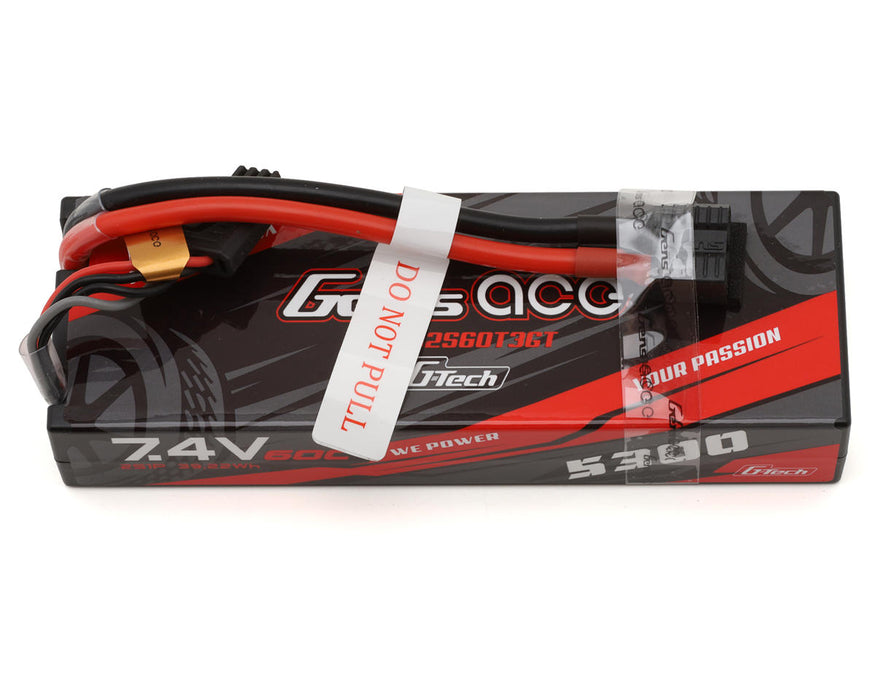 Gens Ace GEA532S60T3GT G-Tech 7.4v 5300mAh 2S 60C Smart LiPo Battery with Universal Connector