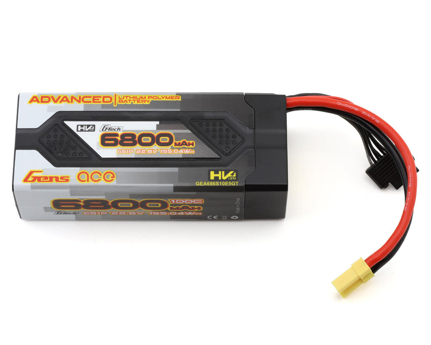 Gens Ace GEA686S10E5GT G-Tech 22.8v 6800mAh 6S 100C Advanced Smart LiHV Battery with EC5 Connector