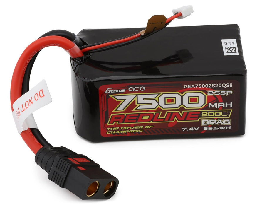 Gens Ace GEA75004S13D5 4s LiHV LiPo Battery 130C with 5mm Bullets & Deans Adapter