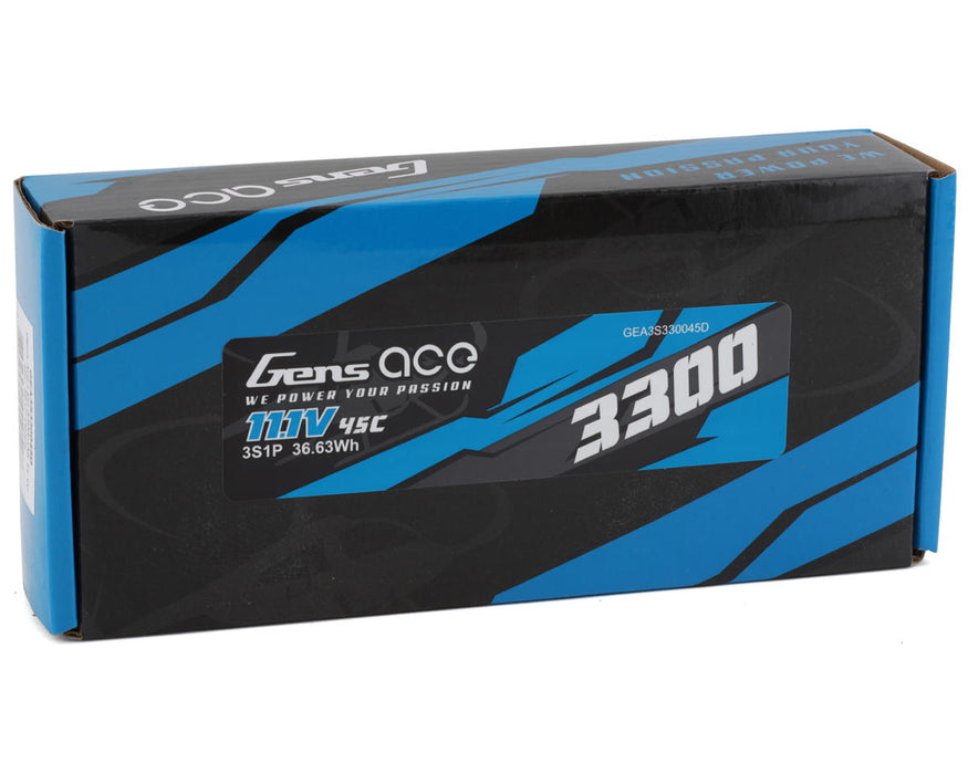 Gens ace 3300mAh 11.1V 45C Lipo Battery Pack with Deans