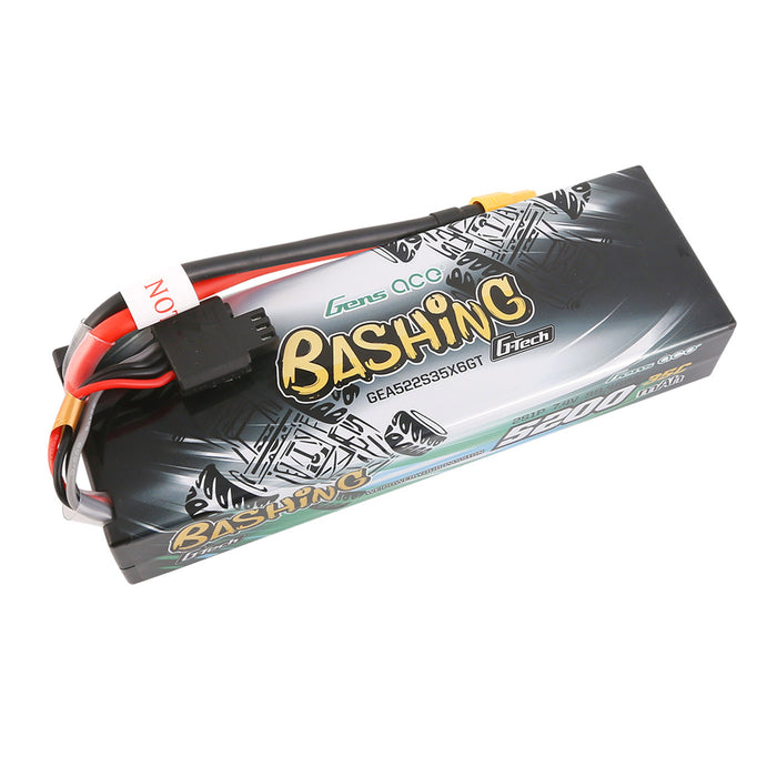 Gens ace 5200mAh 7.4V 35C 2S G-Tech Smart "Bashing" LiPo Battery Pack with XT60 plug