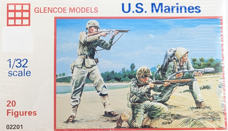 Glencoe Models 2201 1/32 U.S. Marines (20 pieces) Figures Model Kit