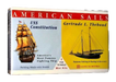 GLENCOE MODELS 3303 1/400 USS Constitution Frigate & 1/250 Gertrude L. Thebaud Fishing Schooner Model Ship Kits