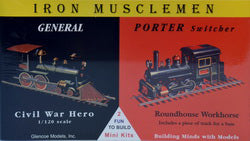 Glencoe Models 3603 1/120 Iron Musclemen: The General & Porter Switcher Train Model Kit