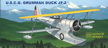 Glencoe Models 5125 1/48 USCG Grumman Duck JF-2 Bi-Plane Model Aircraft Kit