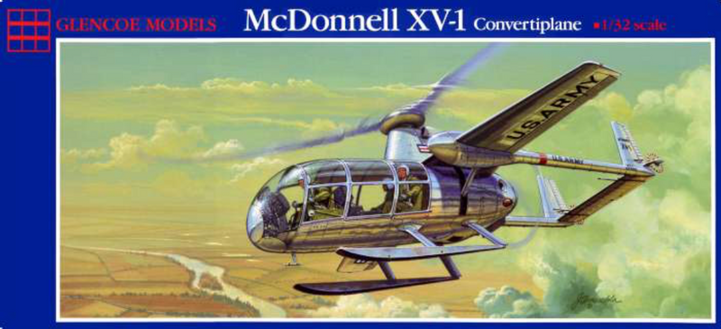 Glencoe Models 5201 1/32 McDonnell XV-1 Convertiplane Model Helicopter Kit