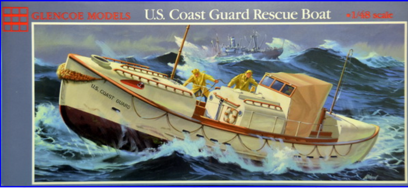 Glencoe Models 5301 1/48 U.S. Coast Guard Rescue Boat Model Kit