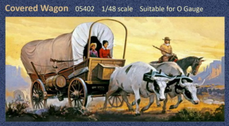 Glencoe Models 5402 1/48 Covered Wagon Plastic Model Kit