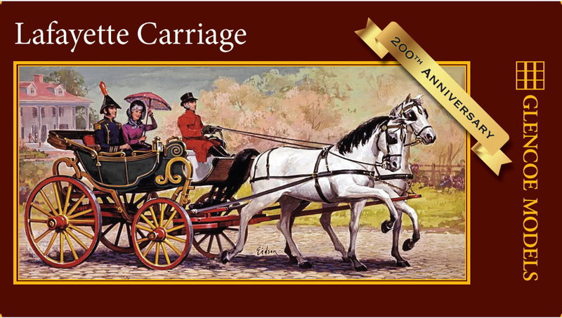 Glencoe Models 5407 1/48 Lafayette Carriage Plastic Model Kit
