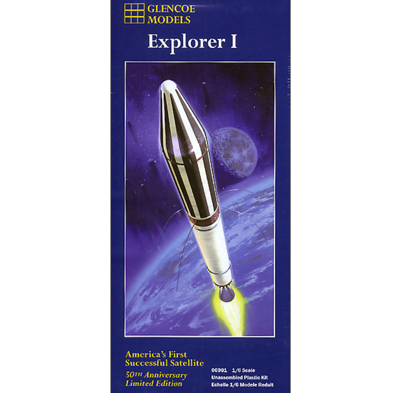 Glencoe Models 6901 1/6 Explorer I Rocket Plastic Model Kit