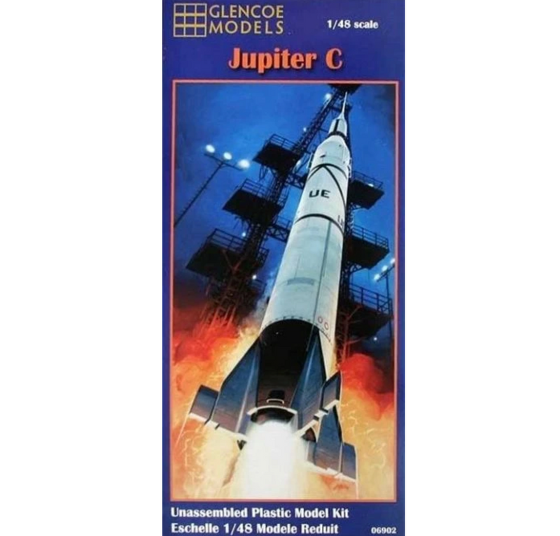 Glencoe Models 6902 1/48 Jupiter C Rocket Plastic Model Kit
