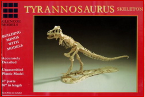 Glencoe Models 7906 1/25 Tyrannosaurus Skeleton Model Kit