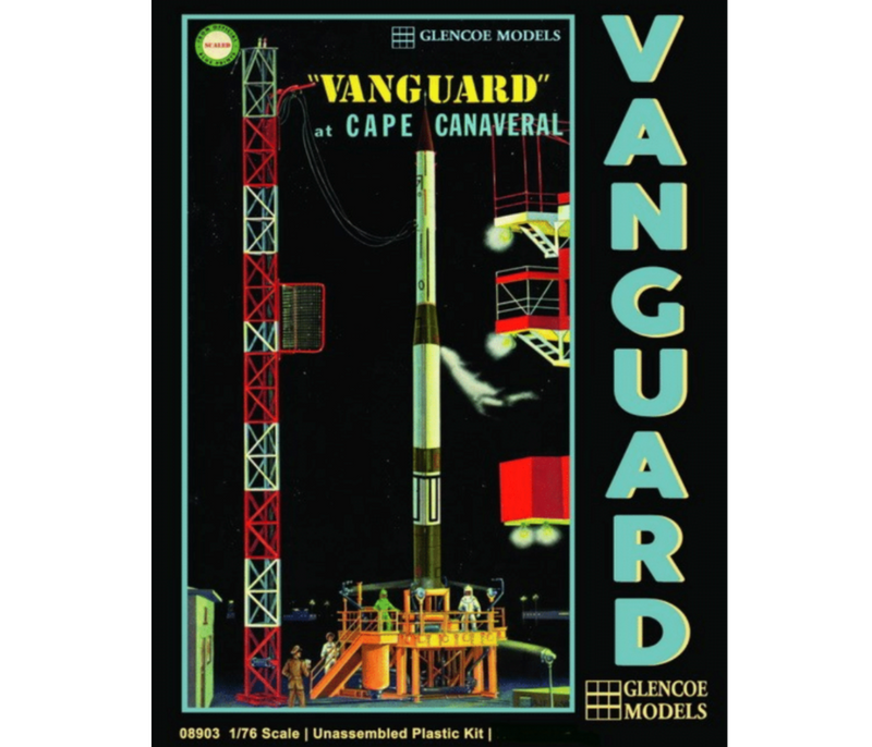 Glencoe Models 8903 1/76 Martin Vanguard Rocket at Cape Canaveral Plastic Model Kit