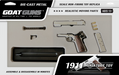 Goat Guns 1:2.5 Scale 1911 Model - Silver