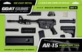 Goat Guns 1:3 Scale AR15 Model - Black