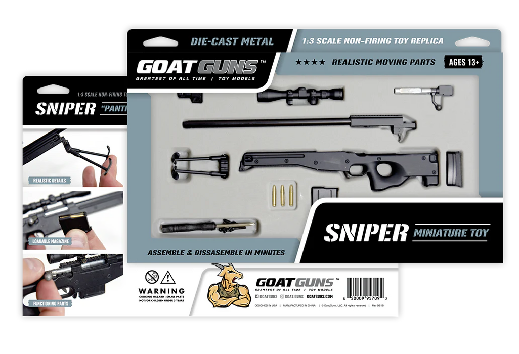 Goat Guns 1:4 Black Sniper Rifle Diecast Gun Model